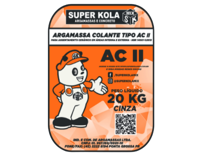 Argamassas Ensacadas 1 Argamassa Colante Tipo ACII - 20kg
