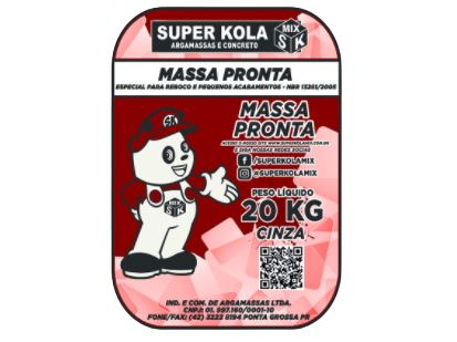 Argamassas Ensacadas 5 Massa Pronta SuperkolaMix